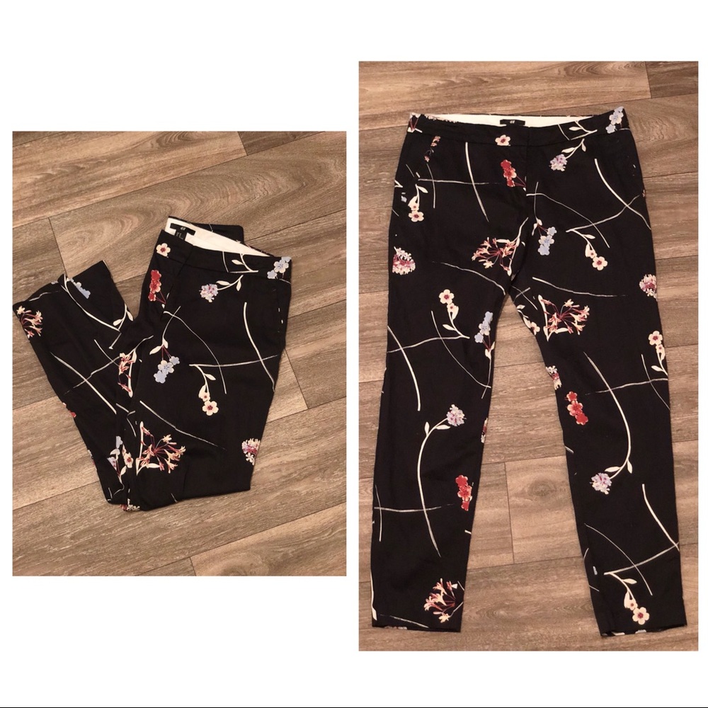 Floral Cropped Pants